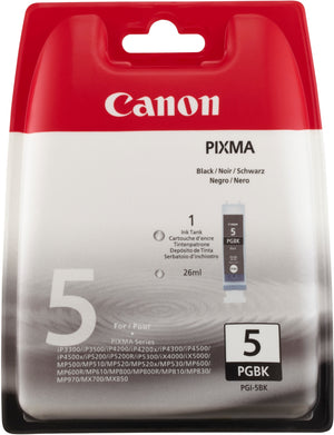 PGI-5BK cartucho de tinta 1 pieza(s) Original Rendimiento estándar Negro