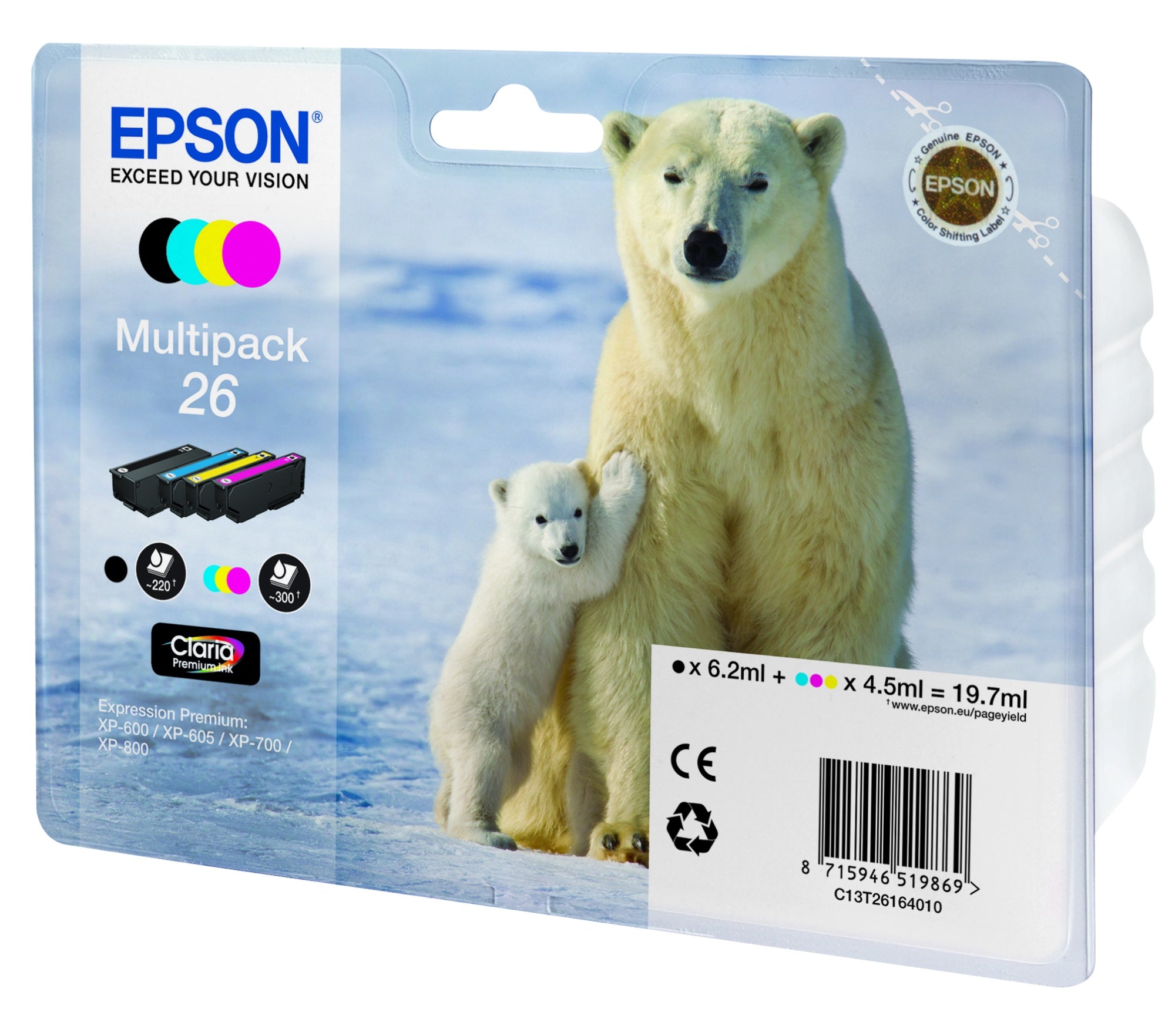 Polar bear Multipack 26 4 colores