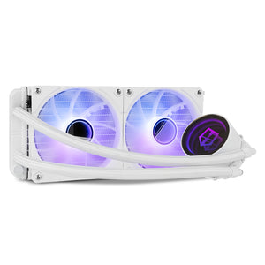 Hummer M-240 ARGB Procesador Sistema de refrigeración líquida todo en uno 12 cm Blanco