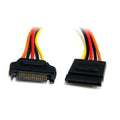 Cable de 30cm de Extensión de Alimentación Corriente SATA - 15 pines