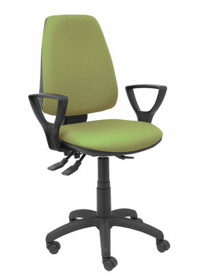 Silla Elche S bali verde oliva brazos fijos