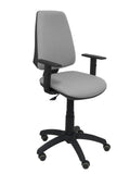 Silla Elche CP bali gris claro brazos regulables ruedas de parquet