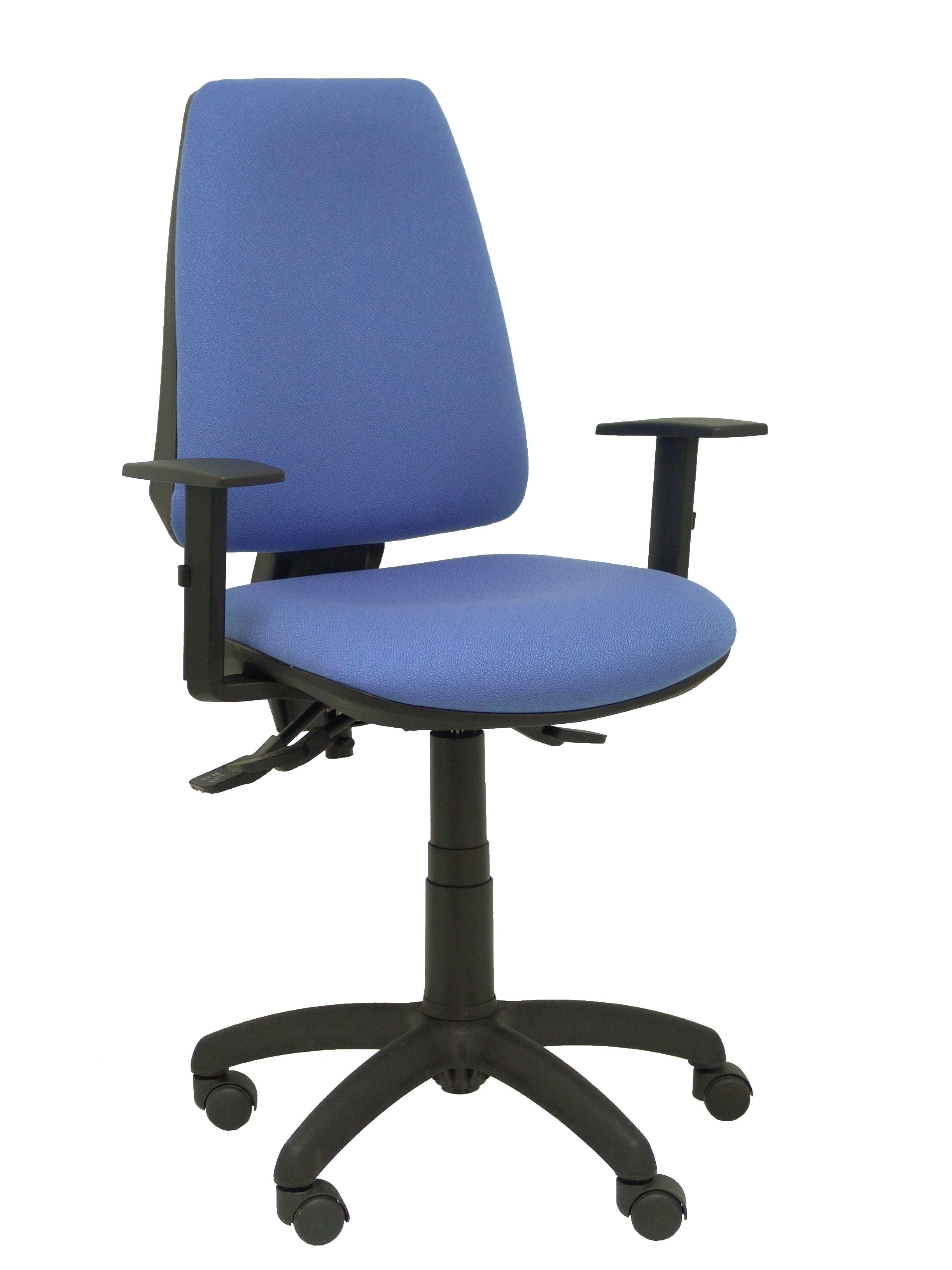 Silla Elche S bali azul claro brazos regulables