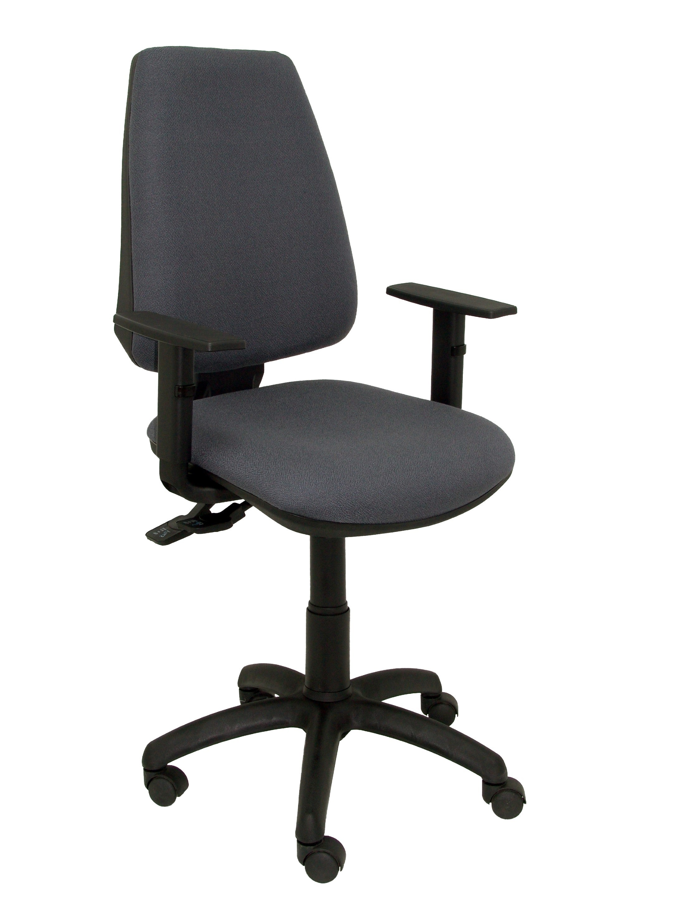 Silla Elche S brazos regulables bali color gris oscuro