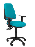 Silla Elche sincro similpiel verde con brazo regulable