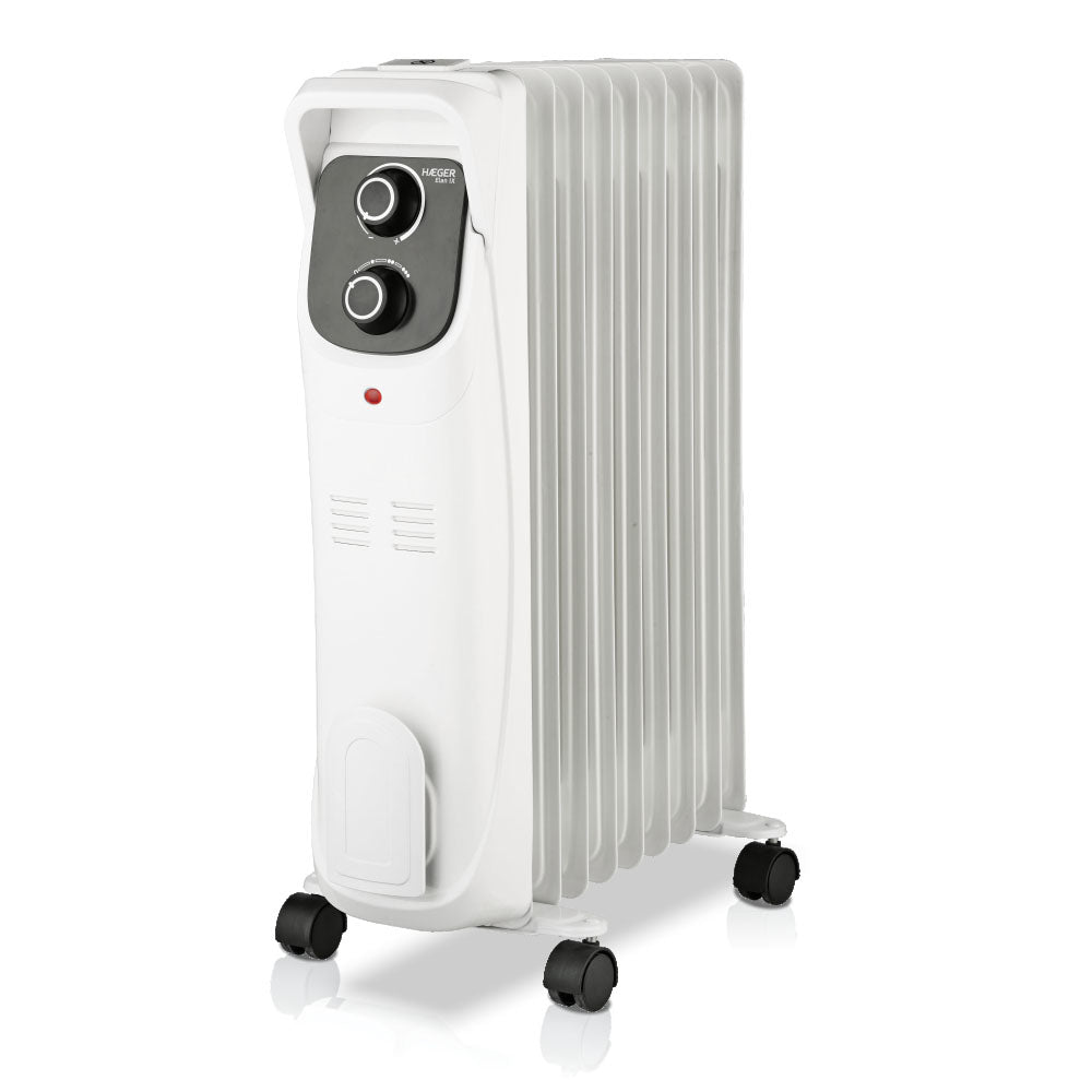 OH-009.006A calefactor eléctrico Interior Negro, Blanco 2000 W Radiador de aceite eléctrico
