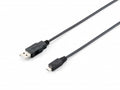 128594 Cable USB 2.0 tipo A macho a micro-B macho, 1,0 m