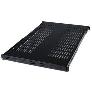 Estante Ajustable 1U Ventilado para Rack de Servidores - 79,3kg - Bandeja Universal de 19 Pulgadas Ajustable de 49,5 a 96,5cm - para Equipos de Red y AV - 27,5" ( 69,8cm) de Profundidad