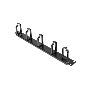 Panel 1U de 19 Pulgadas para Gestión de Cableado con Anillas en D