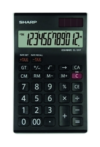 CALCULADORA SOBR.SHARP 12 DIG. EL-124T