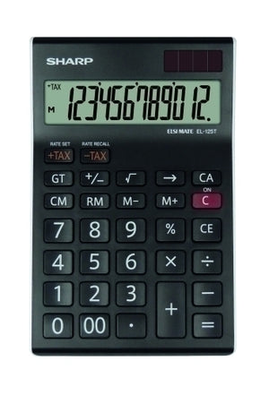 CALCULADORA SOBR.SHARP 12 DIG. EL-125T
