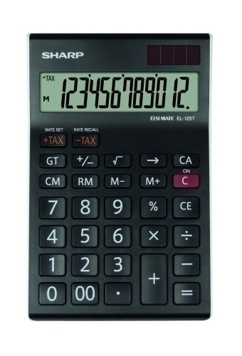 CALCULADORA SOBR.SHARP 12 DIG. EL-125T