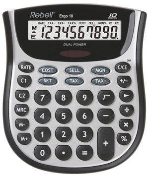 CALCULADORA SOBR.REBELL 10 DIG. ERGO 10