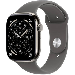 Apple Watch Series 11/ GPS/ Cellular/ 46mm/ Titanio Natural/ Correa Deportiva Gris Piedra S/M