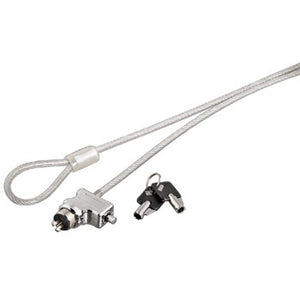 Candado para ordenador portátil con llave, antirrobo, resistente, color plata