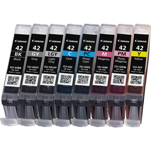 6384B010 cartucho de tinta 8 pieza(s) Original Rendimiento estándar Negro, Cian, Gris, Gris claro, Magenta, Fotos cian, Foto magenta, Amarillo