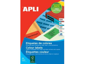 SP-12991 Amarillo Etiqueta para impresora autoadhesiva