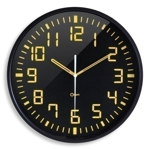 RELOJ PARED CEP ANALOGICO 30 CM NEGRO