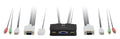 KVM de 2 puertos, VGA, USB, Audio