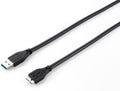 128397 Cable USB 3.0 A a Micro-B , M/M, 1,8m, 5Gbps, Negro