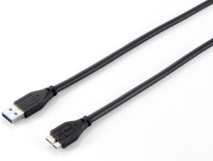 128397 Cable USB 3.0 A a Micro-B , M/M, 1,8m, 5Gbps, Negro