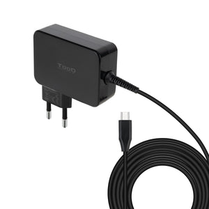 Cargador de portátil GAN USB-C PD3.0 90W, Negro