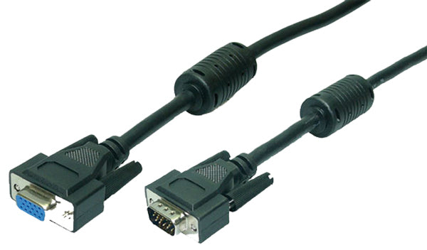 VGA M/F 1.8m cable VGA 1,8 m VGA (D-Sub) Negro