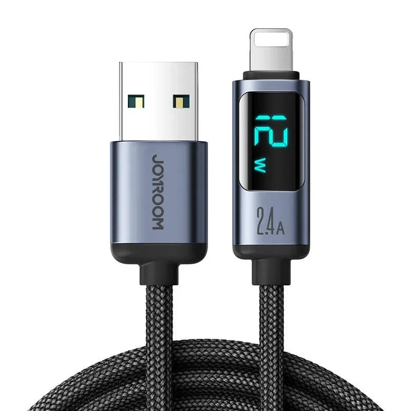 Cable Joyroom USB A a Lightning con Pantalla LED