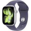 Apple Watch Series 11/ GPS/ Cellular/ 42mm/ Plata/ Correa Deportiva Púrpura (S/M)