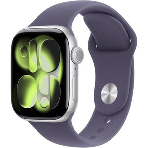 Apple Watch Series 11/ GPS/ Cellular/ 42mm/ Plata/ Correa Deportiva Púrpura (S/M)
