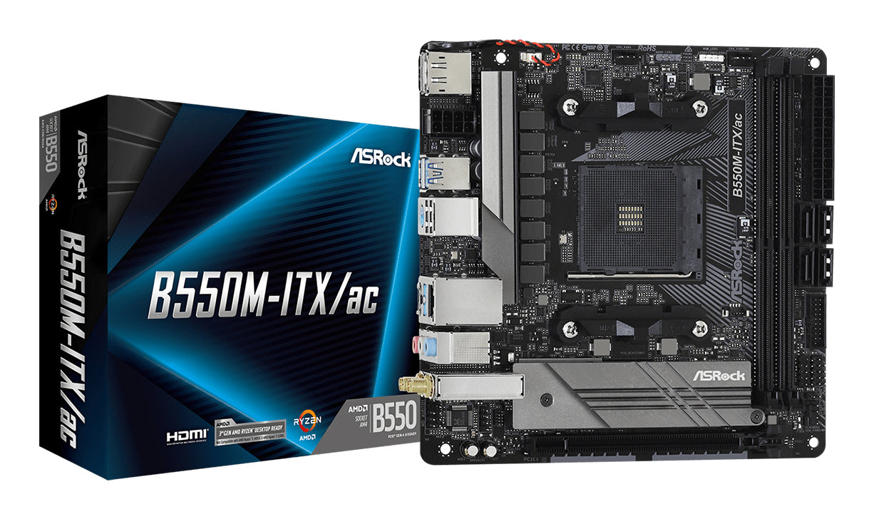 B550M-ITX/ac AMD B550 Zócalo AM4 mini ITX