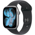 Apple Watch Series 11/ GPS/ 46mm/ Gris Espacial/ Correa Deportiva Negra (S/M)