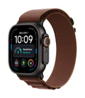 Watch Ultra 4 (GPS + Cellular) - Caja de titanio negro de 49 mm - Correa Loop Alpine burdeos - Talla L