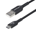 Cable Cargador USB-A a USB-C de 1m - Cable Adaptador USB-A a USB Tipo C - 3A - Cable de Carga y Sincronización - USB 2.0 - Recubrimiento de TPE - M/M - Negro