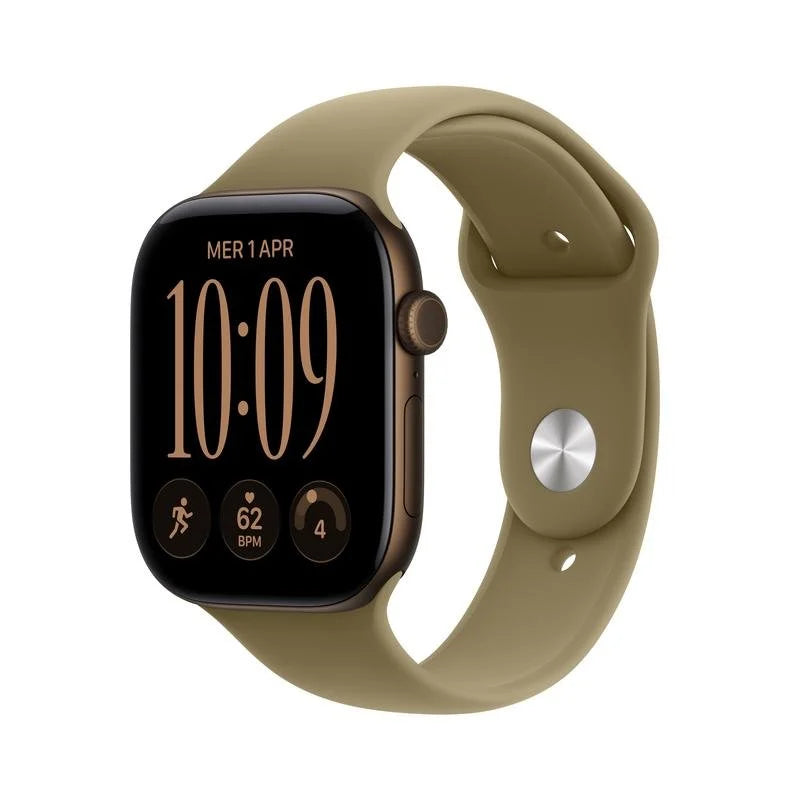 Apple Watch Series 12/ GPS/ 46mm/ Bronce Oscuro/ Correa Deportiva Verde Oliva (S/M)
