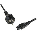 Cable de 1m de Alimentación para Portátiles, Enchufe UE a C5, 2,5A 250V, 18AWG, Cable de Repuesto para Cargador, Cable Hoja de Trébol Mickey Mouse, Cable para Europa, UL