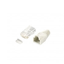 121175 conector RJ-45 Transparente, Blanco