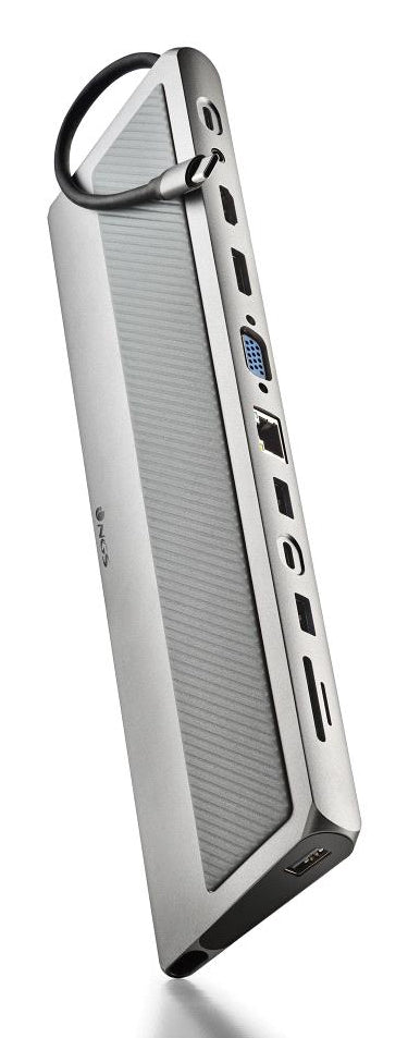 WONDERDOCK 12 PRO USB Tipo C Plata