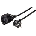 Cable con enchufe de 10 metros, seguro, resistente, color negro