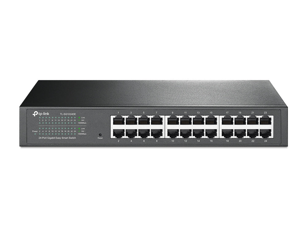 TL-SG1024DE Gestionado L2 Gigabit Ethernet (10/100/1000) 1U Negro