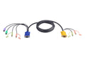 Cable KVM PS/2 con audio y SPHD 3 en 1 de 1,8 m