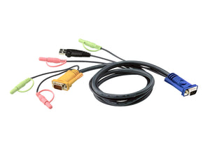 Cable KVM USB con audio y SPHD 3 en 1 de 5 m