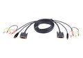 Cable KVM DVI-D single link USB de 3 m