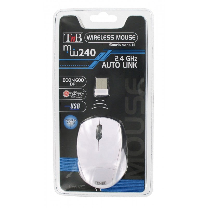 MM240 ratón RF inalámbrico Óptico 1600 DPI