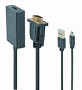A-VGA-HDMI-01 adaptador de cable de vídeo 0,15 m HDMI tipo A (Estándar) VGA (D-Sub) Negro