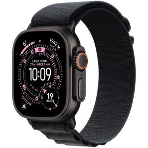Apple Watch Ultra 3/ GPS/ Cellular/ 49mm/ Caja Titanio Negro/ Correa Loop Alpine Negra L