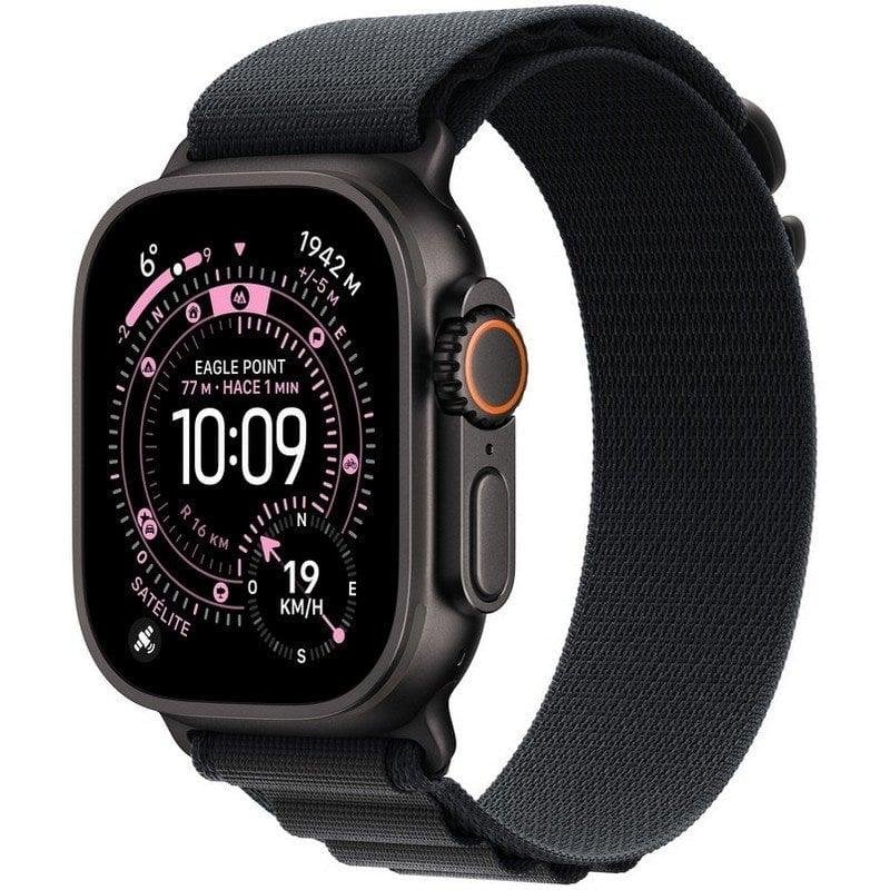 Apple Watch Ultra 3/ GPS/ Cellular/ 49mm/ Caja Titanio Negro/ Correa Loop Alpine Negra L