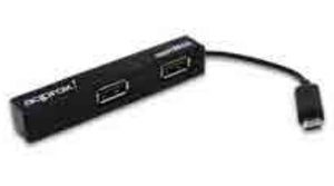APPHM4B hub de interfaz 480 Mbit/s Negro