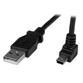 Cable Adaptador 1m USB A Macho a Mini USB B Macho Acodado en Ángulo hacia Arriba