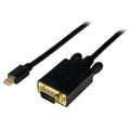 Cable 1,8m Mini DisplayPort a VGA - Cable Adaptador Activo Mini DP a VGA - 1080p - mDP 1.2 o Thunderbolt 1/2 Mac/PC a Monitor VGA - Cable Convertidor